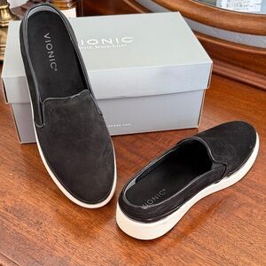 Vionic Women’s Black Slip-On Loafers